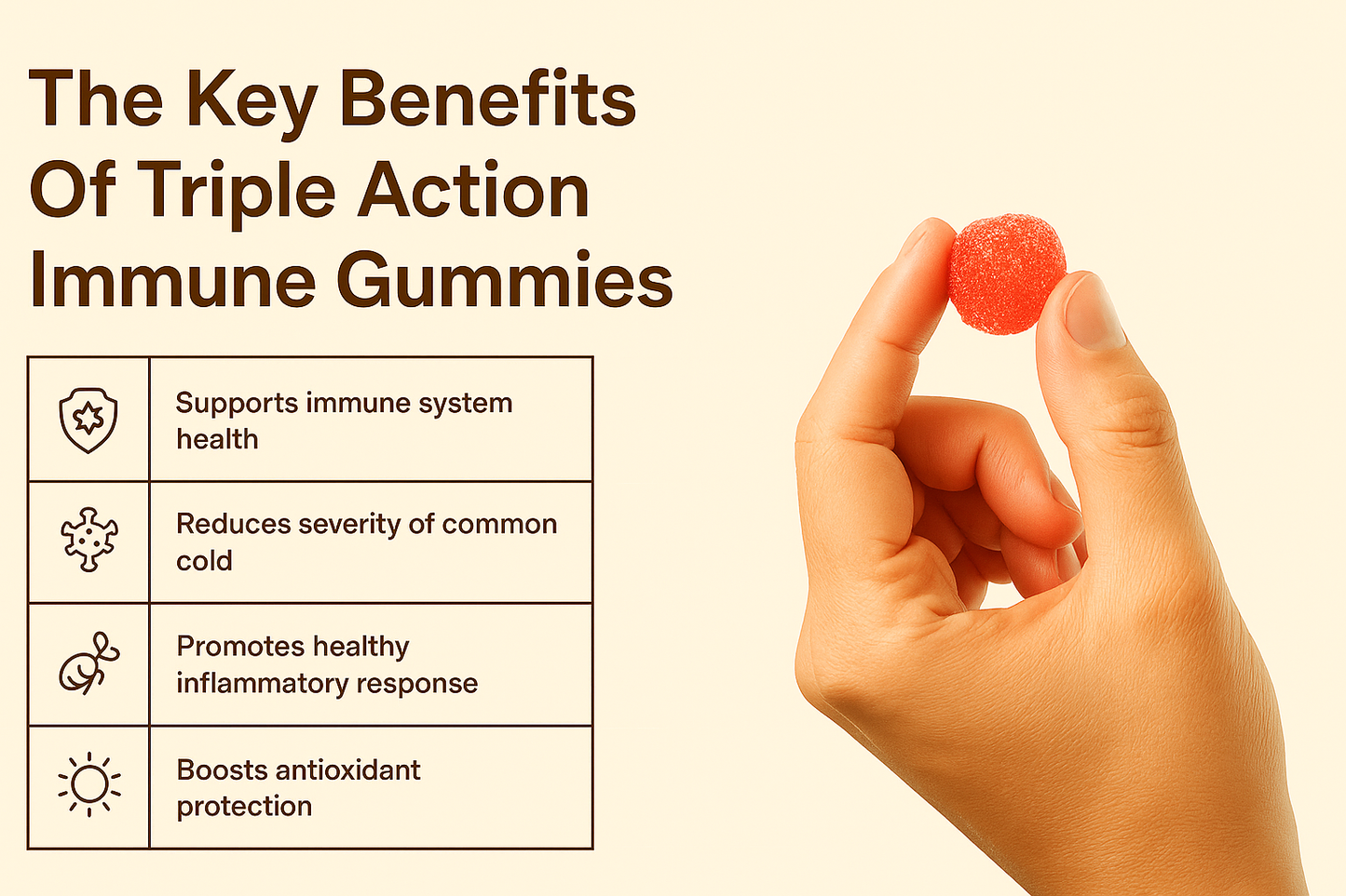 Triple Action Immune Gummies