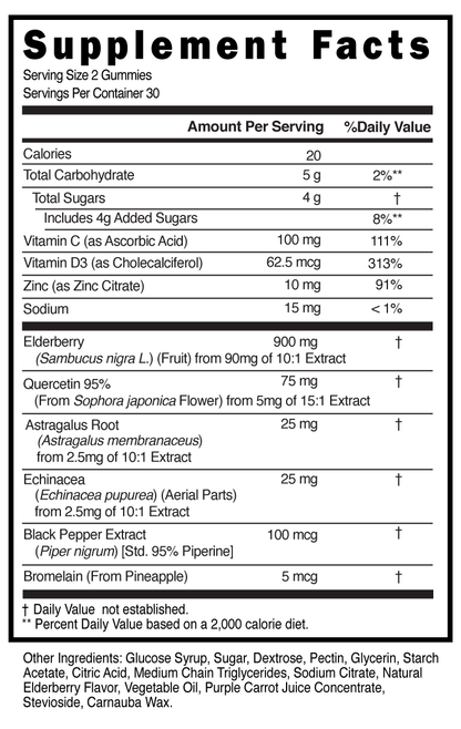 Triple Action Immune Gummies